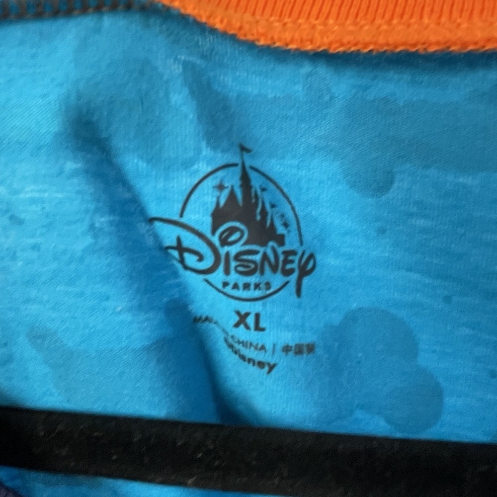 Disney Parks '71 Rainbow Logo Tank Top Blue Sleeveless Shirt XL Unisex - Picture 6 of 9